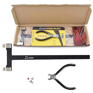 Imagem de Alicates de pontos de ancoragem conjunto de cordas em forma de T régua quadrada de arco alicate de fivela de encaixe kit de giro de arco recurvo tiro com arco (pacote com 1 conjunto)