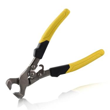 Imagem de LEONTOOL Alicate de cortador de azulejo composto de 23 cm com pontas de liga de aço, cortador de cortador de mosaico, ferramenta de trabalho de azulejo, ferramentas de corte para remover peças