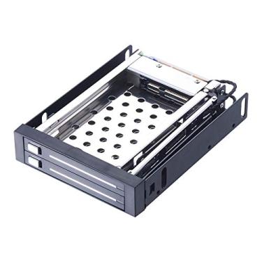 Imagem de Dual Bay 2.5 "Inch SATA III Disco rígido HDD & SSD Bandeja Caddy Interno Mobile Rack Enclosure Docking Station Hot Swap/668