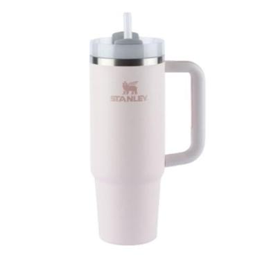Imagem de Copo stanley térmico quencher rose quartz em aço inox 887ml 08149-01