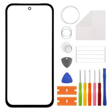 Imagem de Duotipa [Novo painel de vidro frontal de substituição para Google Pixel 8a-15.5 cm, substituição da tela de vidro frontal com kit de ferramentas de reparo OCA - sem tela LCD e digitalizador sensível