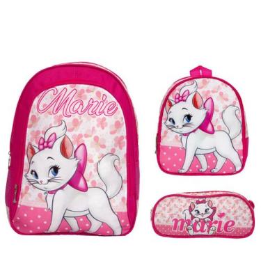 Imagem de Kit Mochila Infantil Menina Marie Creche Costas Reforçada - Toys 2U