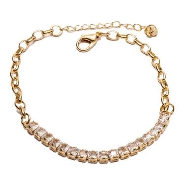 Imagem de Pulseira Riviera banhada a ouro 18k Semijoia - Zircônias - Riveor