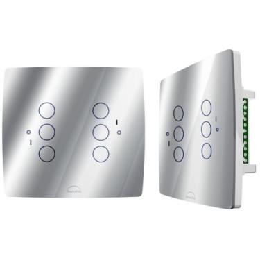 Imagem de Interruptor WiFi Touch Inteligente 4x4 6 Botões Alexa Sv - DOMETEK