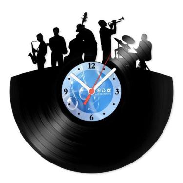 Imagem de Relógio De Parede Disco Vinil Música - Banda Instrumental - VMU-014 - 