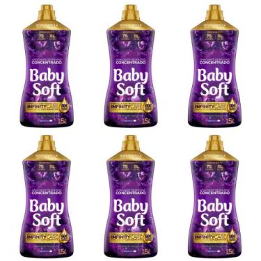 Imagem de Kit 6 Amaciantes Concentrados Baby Soft Inspiração Fascinante 1,5L