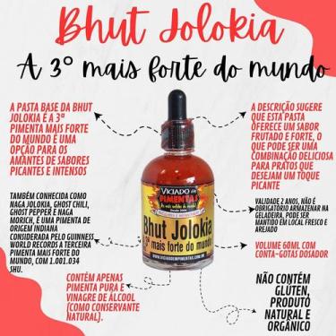 Imagem de Bhut Jolokia A 3ª Mais Forte Do Mundo - Vidro De 60 Ml - VICIADO EM PI