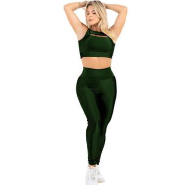 Imagem de Conjunto Calça Legging Fit Roupa Feminina Academia Premium - HYPE MODA