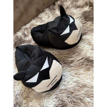 Imagem de Pantufa infantil e adulta do Batman 3D - RV chinelos, Preto, 28/29/30
