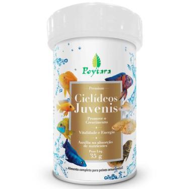 Imagem de Ração Para Peixes Alimento Poytara ciclideos juvenis 35g