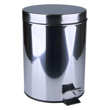 Imagem de Lixeira de Inox com Pedal Le Shine Prata 5L, UNICA