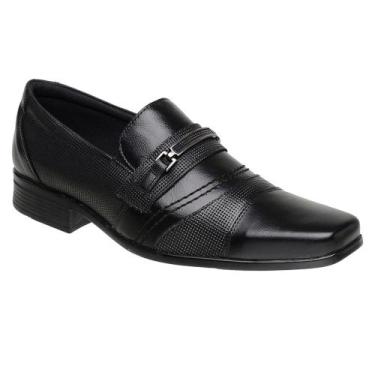 Imagem de Sapato Social Masculino Oxford Em Couro Com Elástico e Detalhes (SL302