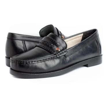 Imagem de Sapato Masculino Mocassim Social Tradicional Couro Ref 050 - CARVALHO 