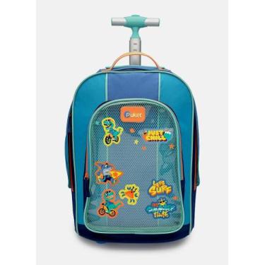 Imagem de Mochila com Rodinha Color Block Azul - Puket, UN, Azul