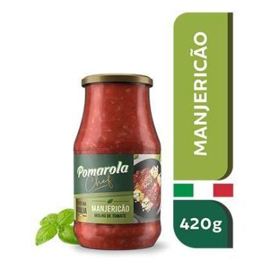 Imagem de Molho Tomate Pomarola  Manjericão Vidro 420g - CARGILL