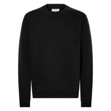 Imagem de Suéter Calvin Klein Jeans Masculino Tricot Crewneck CKJ Logo Preto-Masculino
