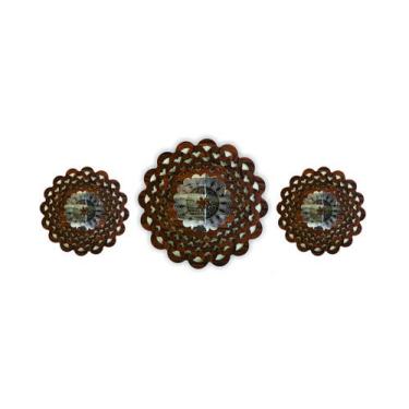 Imagem de Mandala Decorativa Ambiente Sala Quarto Kit 3 Pçs 38168 - CREATUS, mar