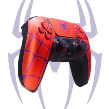 Imagem de Faceplate Housing Custom Red Spider Front Touch Pad Cover With Tools for PS5 Controller Shell BDM-010