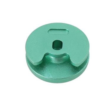 Imagem de YINETTECH 1pc Joystick Cap Metal Buttons Replacement Thumb Pad Cap Analog Compatible with Nintendo New 3DS 2DS XL LL Green Metal Thumbstick Grip