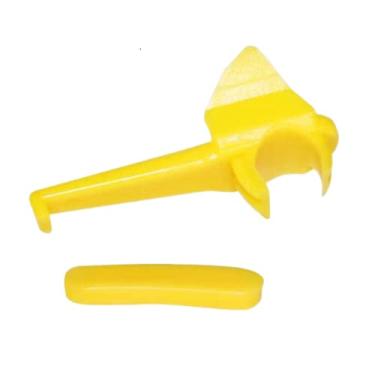 Imagem de Caixa com 100 pacotes, 6 pares/pacote, inserção de plástico de trocador de pneu | Protetor de aro de nylon para cabeça de montagem de devolução, peça de máquina de pneu | Protetor de cauda | Kit de acessórios de proteção para reparo de pneus, 16 YKM