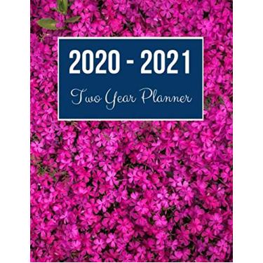 Imagem de Agenda de dois anos 2020-2021: capa de flor desabrochando | Planejador semanal e mensal 2020 | 1º de janeiro de 2020 a 31 de dezembro de 2021 | Visualizações do calendário