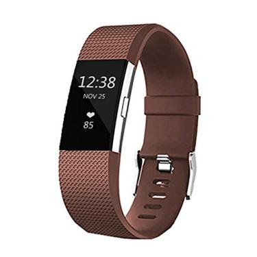 Imagem de Pulseiras de substituição para Fitbit Charge 2, pulseiras clássicas de silicone ajustáveis para Fitbit Charge 2, mulheres e homens