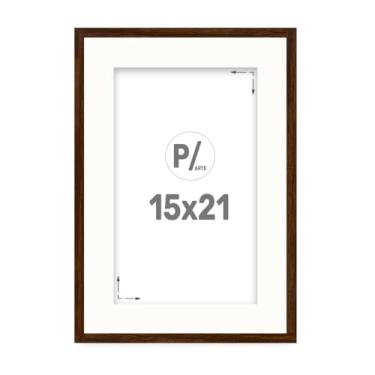 Imagem de Quadro Porta Retrato para Fotos 15x21 com Paspatur Borda Branca Proteção Petg