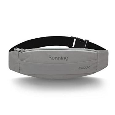 Imagem de Gox Pochete masculina para corrida, cinto, suporte para celular, esportivo, caminhadas, viagens, Prata, One Size