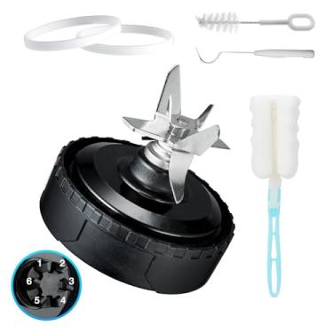 Imagem de Lâmina de reposição Ninja Blender Blade 6 quilhas para copo de 473 ml, lâmina de substituição Ninja compatível com BL660 BL663 BL770 BL780 BL740 BL773