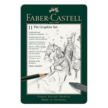 Imagem de Faber-Castell Conjunto de 11 peças Pitt Graphite Tin