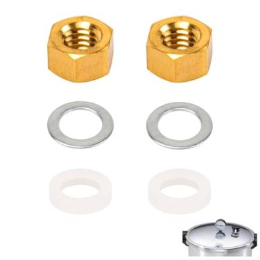 Imagem de Pacote de fixadores de calibre de panela de pressão para Presto, peças de reposição de junta de calibre 82248 para manômetro de vapor 85772 82237 8212, fornece vedação firme para leituras de pressão