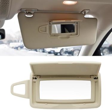 Imagem de Compatível com capa de espelho de viseira de sol Mercedes Benz, capa de espelho iluminada para viseira frontal substitui para W166 X166 W292 W205 W253 C GLC M Class 2015-2021, 1 peça de viseira de sol