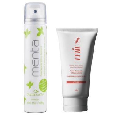 Imagem de Creme Clareia Hidratan Corpo Potente e Deso Intimo Menta - Mivs
