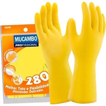 Imagem de Luva Mucambo Forrada Amarela Xg