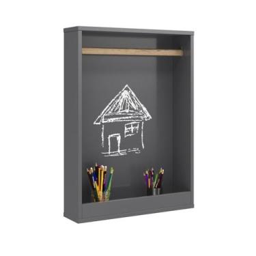 Imagem de Lousa Painel de Criação Desenho com rolo de papel 42cm Cinza Ofertamo 