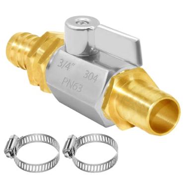 Imagem de Joywayus Kit de conector de mangueira de água de jardim de 5/20.3 cm com acessórios de braçadeira para casa/barco/gramado/lavagem/irrigação de aço inoxidável de 3/10.2 cm