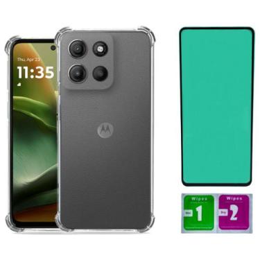 Imagem de Capa Proteção Anti Impacto Para Moto G75 + Pelicula Ceramica - Mustang