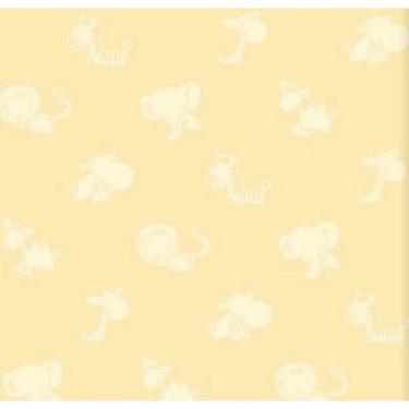Imagem de Papel De Parede Safari Friends Infantil Amarelo Sf6221
