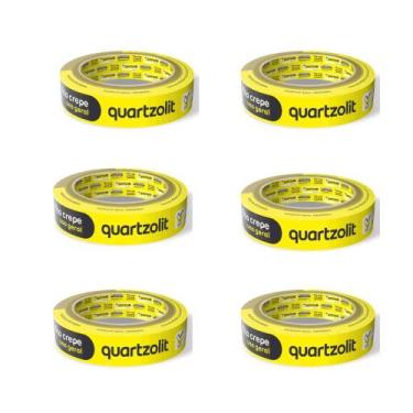 Imagem de Kit Fita Crepe Uso Geral 18mmx50m - Quartzolit