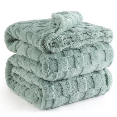 Imagem de Cobertor Bedsure Fleece King Size - Super Macio e Aconchegante - Verde