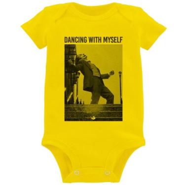 Imagem de Body Bebê Dancing with myself - Foca na Moda, Amarelo, GG