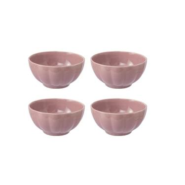 Imagem de Tigela de arroz de cor sólida simples de personalidade criativa, conjunto de tigelas de sobremesa de restaurante doméstico - tigela de 11,4 cm - roxo taro - 4 pacotes