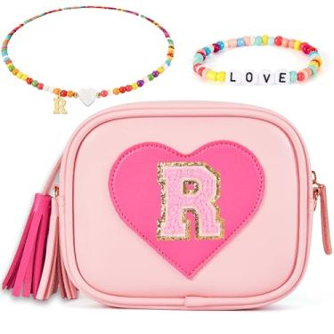 Imagem de ONECOCOA Presentes de aniversário para meninas, bolsa infantil para meninas, presente para meninas de 3, 4, 5, 6, 7, 8, 9, 10, 11, 12 anos, presente para meninas, rosa, R