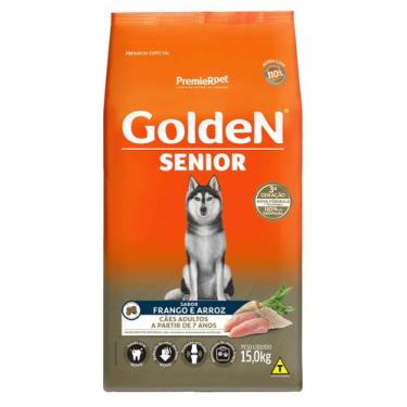 Imagem de GoldeN Formula Cães Seniores Frango & Arroz 15 kg - PREMIER