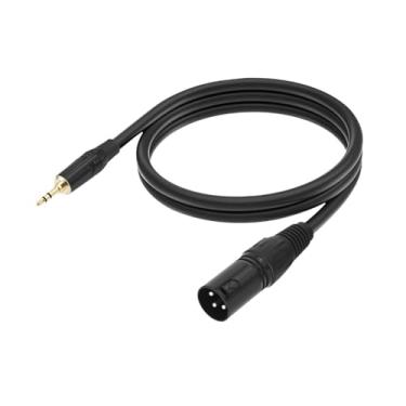 Imagem de Esquirla Cabo de 3,5 mm a XLR TRS 3,5 mm para XLR Conector masculino XLR Male para Macho para Criação Musical Tablet Mp3 player, 2 Milhões