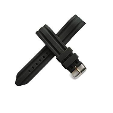 Imagem de g24 Pulseira de borracha de silicone de extremidade curva de 22 mm serve para relógios SKX007 7S26 SKX009J 7s26-0020 SKX007K2 SKX009K2 SKX399 SKX009 Seiko, Preto, 22mm, Moderno