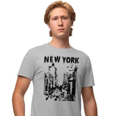 Imagem de Camisa Camiseta Estampada Masculina em Algodão 30.1 New York City - Ge