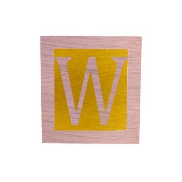 Imagem de Cubo Amarelo Letra Rosa Bebê com Aplique Festa Chá de Bebê Decoração 8