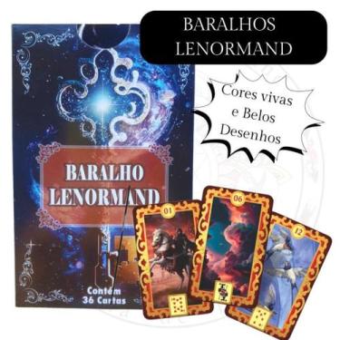 Imagem de Baralho Tarot Oráculo Místico Lenormand Cigano 36 Cartas Manual - Bara