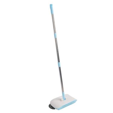 Imagem de Limpador Manual do Piso de Sweeper Mand Push para Casa e Escritório Com 180 Graus de Pano de Fibra de Fibra Macia de 180 Graus Design Leve para Laminado de Madeira (BLUE)